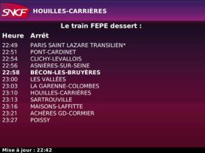 Application SNCF sur BlackBerry
